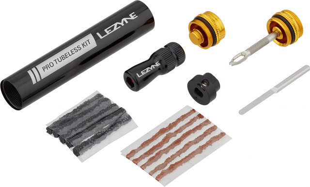 Lezyne Kit de reparación Pro Tubeless Kit - negro-dorado/universal