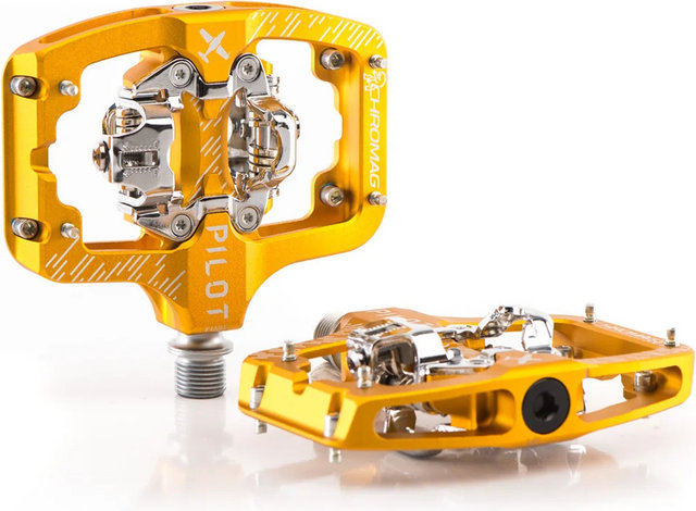 Chromag Pilot Clipless Pedals - gold