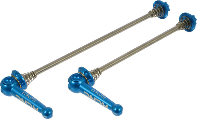 KCNC KQR Nabenschnellspannerset Titan MTB - blau/Satz (VR + HR)