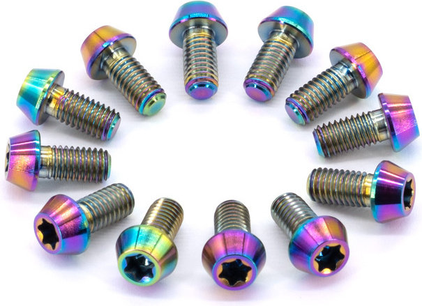 77designz Vis de fixation en titane pour disques de frein - oilslick | 10 mm