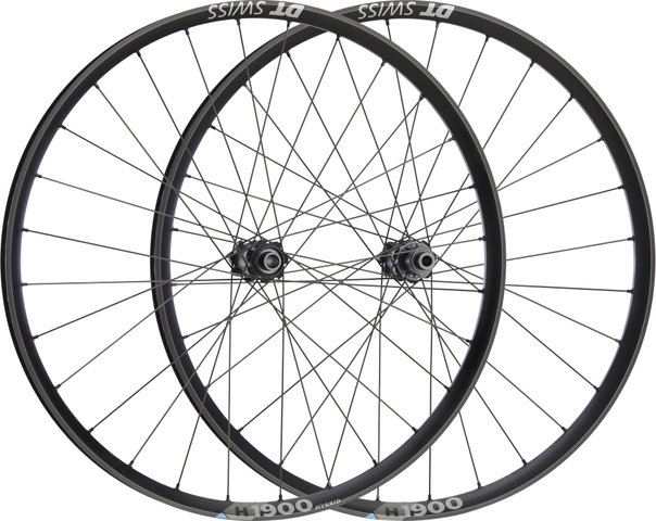 DT Swiss H 1900 SPLINE 27.5" 30 Boost Center Lock Disc Hybrid Wheelset - black/27.5" set (front 15x110/Boost+ rear 12x148 Boost) SRAM XD