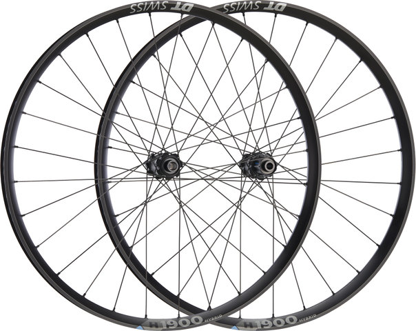 DT Swiss Juego de ruedas H 1900 SPLINE 27,5" 35 Boost Disc Center Lock Hybrid - negro/27,5" set (RD 15x110 Boost + RT 12x148 Boost) Shimano