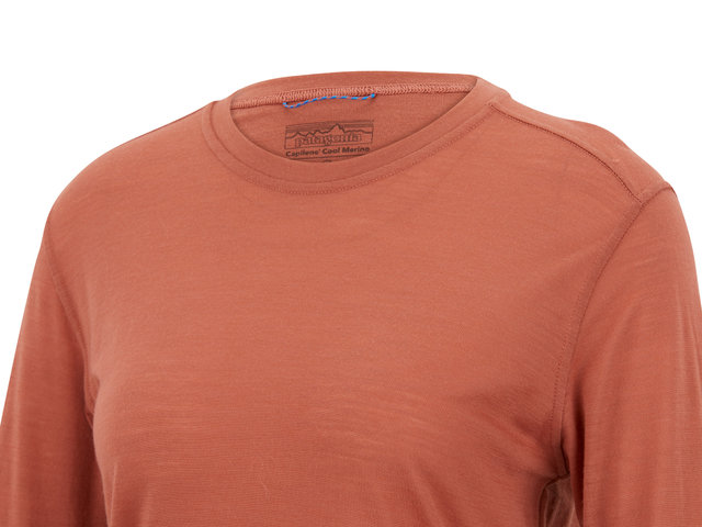 Camiseta para damas Capilene Cool Merino L/S - burl red/S