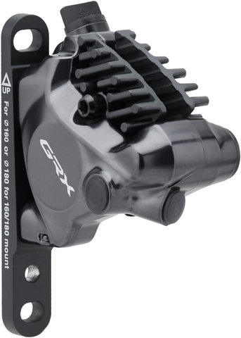 GRX Brake Caliper BR-RX820 w/ Resin Pads - black/front flat mount