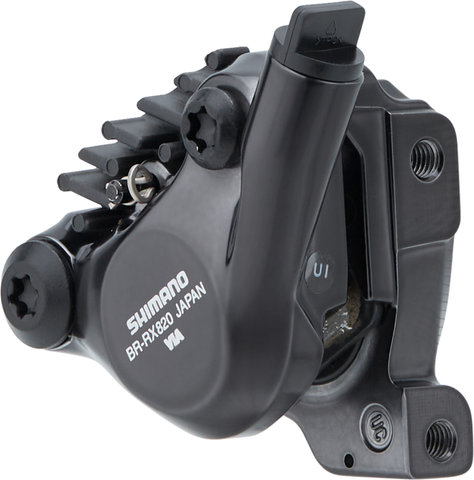 Shimano Étrier de Frein GRX BR-RX820 avec Plaquettes en Résine - noir/roue arrière Flat Mount