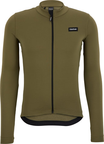 GripGrab Gravelin Merinotech Thermal L/S Jersey - olive green/M