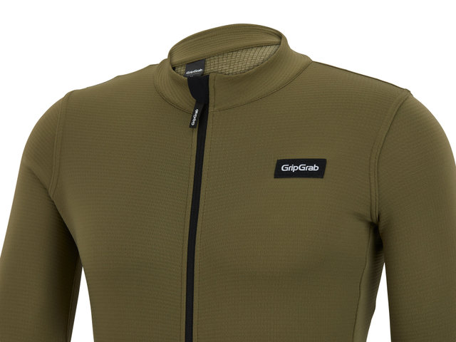 GripGrab Gravelin Merinotech Thermal L/S Trikot - olive green/M