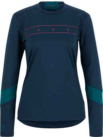 VAUDE Shirt pour Dames Womens Qimsa LS Logo - dark sea/36