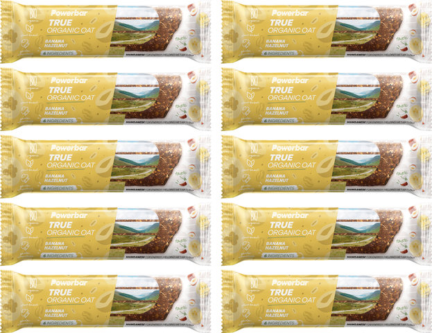 Powerbar True Organic Oat Energy Bars - 10 pieces - banana-hazelnut