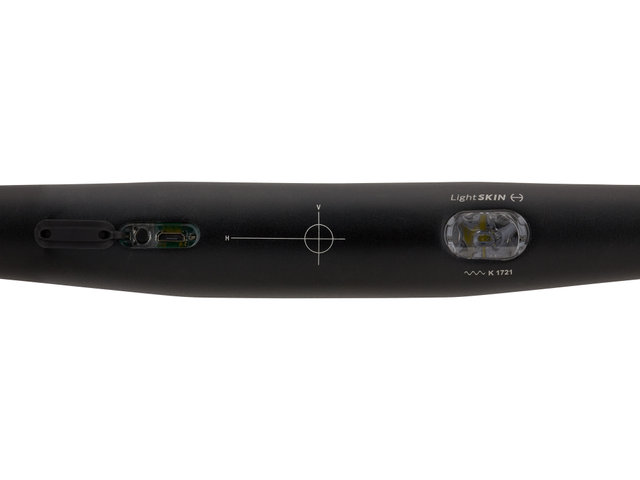 Manillar LED con luz delantera integrada con aprobación StVZO - black anodized/640 mm 5°