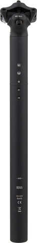 LED-Sattelstütze mit integriertem Rücklicht mit StVZO-Zulassung - black anodized/27,2 mm / 350 mm / SB 9 mm