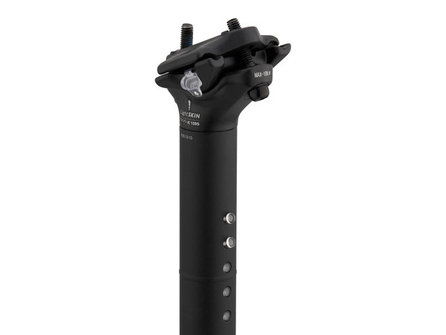 LightSKIN LED Seatpost with Integrated Rear Light - StVZO Approved - black anodized/27.2 mm / 350 mm / SB 9 mm