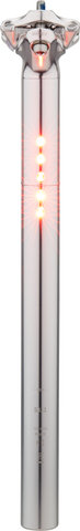 LED-Sattelstütze mit integriertem Rücklicht mit StVZO-Zulassung - silver/27,2 mm / 350 mm / SB 9 mm