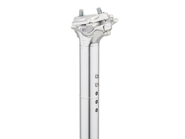 LightSKIN LED Seatpost with Integrated Rear Light - StVZO Approved - silver/27.2 mm / 350 mm / SB 9 mm