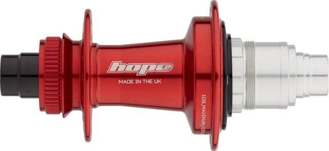 Hope Buje trasero Pro 5 Disc Center Lock Boost - red/12 x 148 mm / 32 agujeros / SRAM XD
