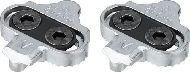 Shimano Cales SPD SM-SH56 Modèle 2023 - argenté/avec contreplaque