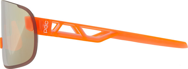 Elicit Sports Glasses - fluorescent orange translucent/violet-gold mirror