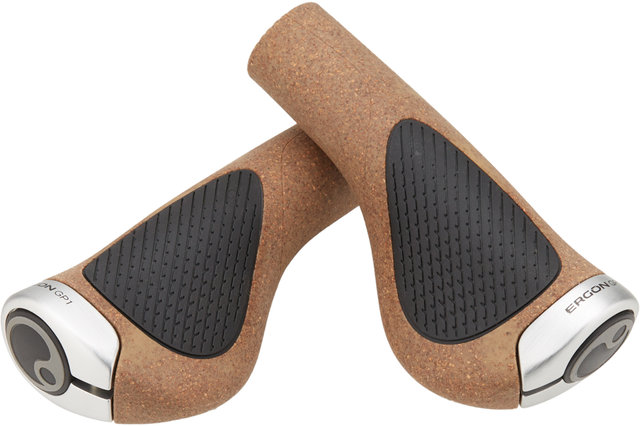 Ergon GP1 Evo BioKork Handlebar Grips - brown-black/S