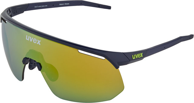 uvex pace one Sportbrille - blue/mirror yellow