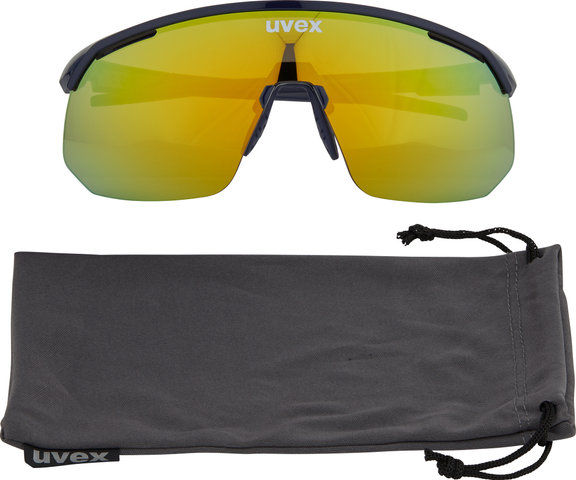 uvex pace one Sports Glasses - blue/mirror yellow