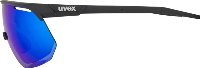 uvex pace one Sportbrille - black matt/mirror blue