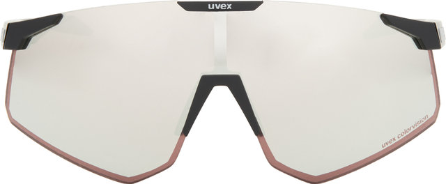 uvex Lunettes de Sport pace perform S CV - black mat/serious silver