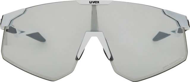 uvex Lunettes de Sport pace perform S V - white matt/litemirror silver