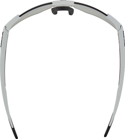 uvex pace perform S V Sportbrille - white matt/litemirror silver