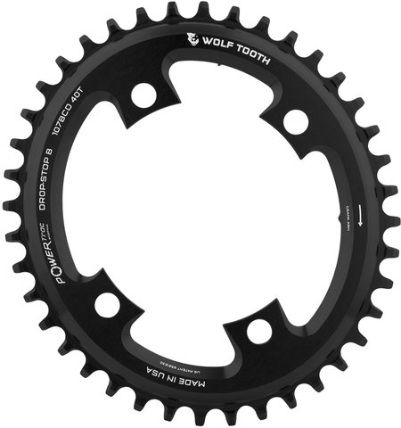 Wolf Tooth Components Elliptical 107 BCD Chainring for SRAM - black/40 tooth