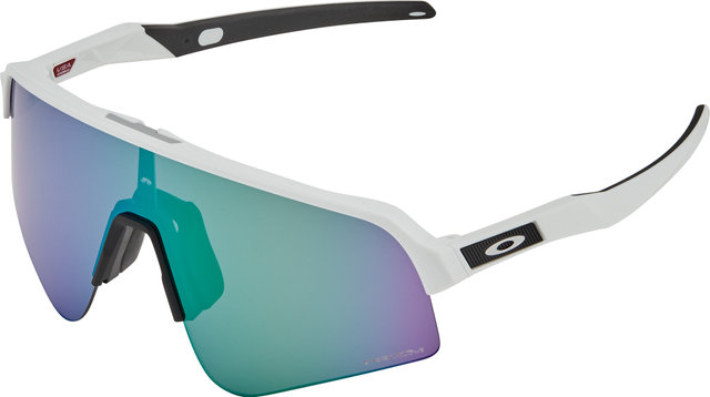 Oakley Sutro Lite Sweep Sportbrille - matte white/prizm road jade