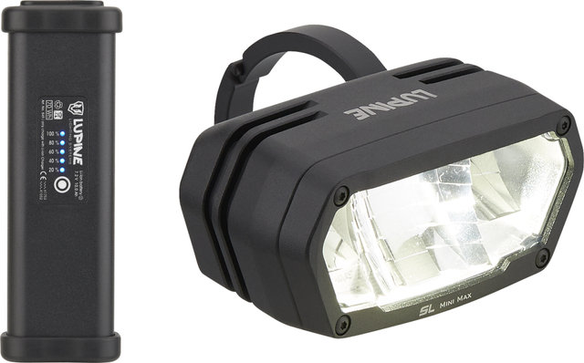 Lupine SL MiniMax AF 10.0 LED Frontlicht mit StVZO-Zulassung - schwarz/2400 Lumen, 35 mm