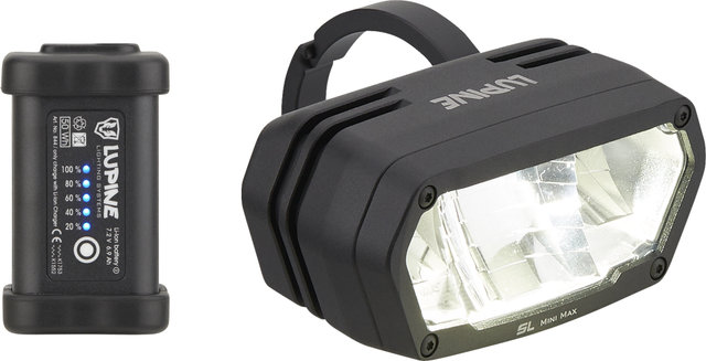 Lupine SL MiniMax AF 6.9 LED Frontlicht mit StVZO-Zulassung - schwarz/2400 Lumen, 35 mm