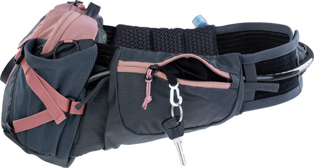 evoc Hip Pack Pro 3 Hüfttasche + 1,5 L Trinkblase - dusty pink/3 Liter