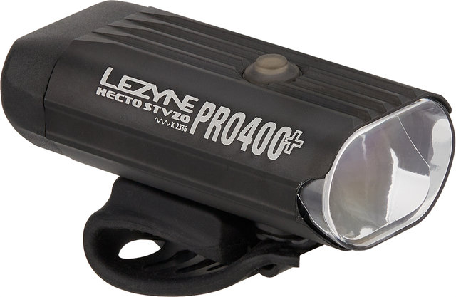 Lezyne Luz delantera LED Hecto Pro 400+ con aprobación StVZO - negro satinado/400 lúmenes