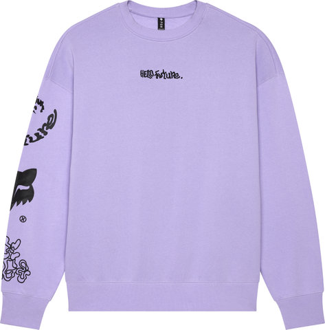 Fox Head Hello Future Oversized Fleece Crew Pullover - lilac/M