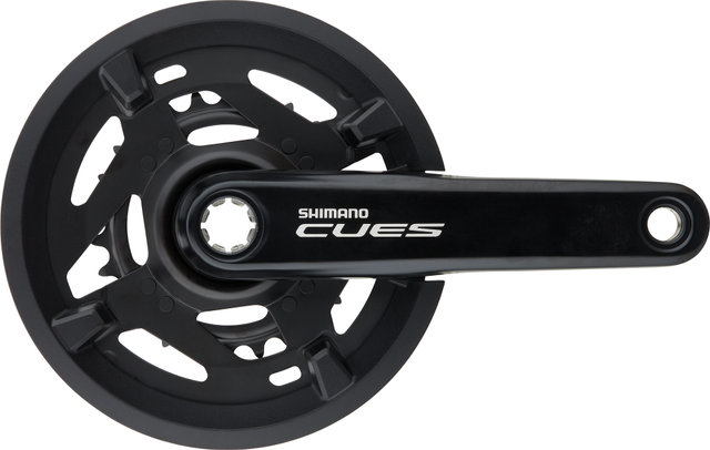 Shimano CUES Kurbelgarnitur FC-U4010-2 mit Kettenschutzring - schwarz/170,0 mm 26-40