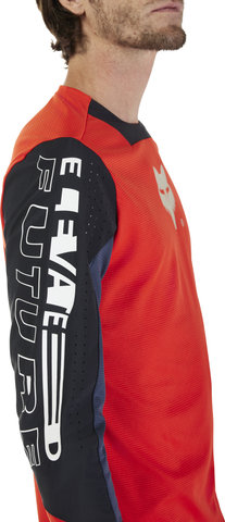 Fox Head Youth Defend Elevated L/S Jersey - fluorescent red/M