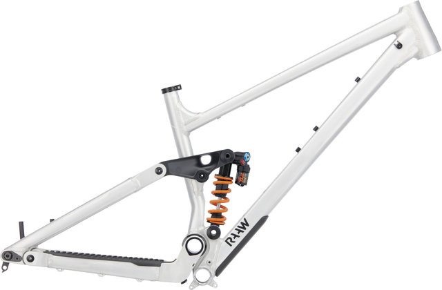 RAAW Mountain Bikes Jibb 29" Frameset w/ Fox DHX2 2POS Factory - raw matte/M, 500 lbs