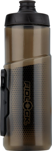 Bidon TWIST 600 ml avec bottle connector - transparent-noir/600 ml