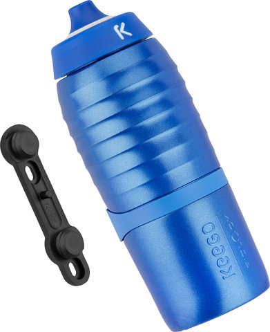 FIDLOCK TWIST x Keego Titan Trinkflasche 600 ml mit bike base Haltesystem - keego-blau/600 ml