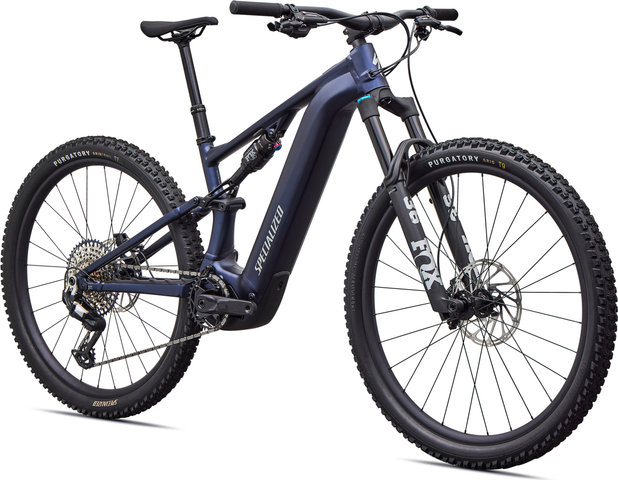 Specialized Turbo Levo R Comp Alloy E-Mountainbike - satin metallic deep marine-shadow silver | 140 mm | 160,0 mm | XS | 29" (VR), 27,5" (HR) | 44 mm