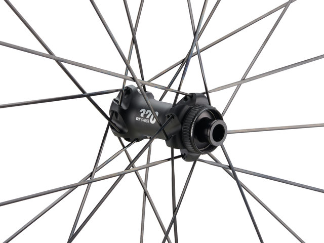 DT Swiss Juego de ruedas A 1800 SPLINE 30 Disc Center Lock 28" - negro/28" set (RD 12x100 + RT 12x142) Shimano