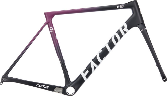 Factor Kit de cuadro de carbono O2 Disc - midnight pink/54 cm