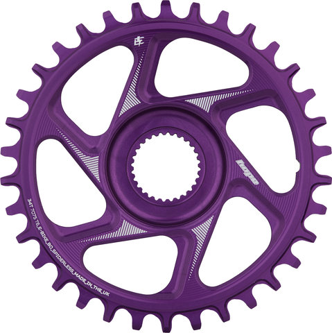Hope R22 Spiderless Direct Mount E-Bike Chainring for Bosch Gen4 - purple/34 tooth