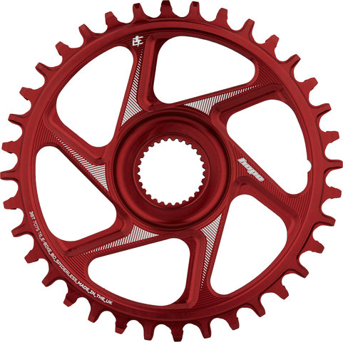 Hope R22 Spiderless Direct Mount E-Bike Chainring for Bosch Gen4 - red/36 tooth
