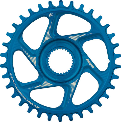Hope R22 Spiderless Direct Mount E-Bike Chainring for Bosch Gen4 - blue/34 tooth