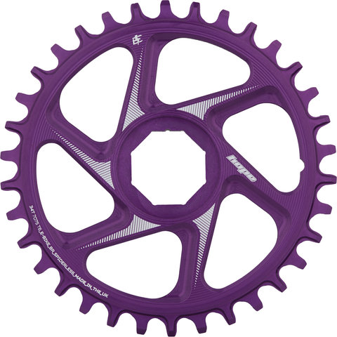 Hope Plato R22 Spiderless Direct Mount E-Bike para Brose - purple/34 dientes
