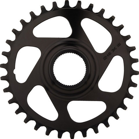Hope R22 Spiderless Direct Mount E-Bike Chainring for Shimano EP8/E8000 - black/34 tooth