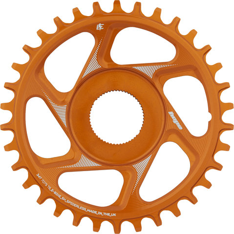 Hope R22 Spiderless Direct Mount E-Bike Chainring for Shimano EP8/E8000 - orange/34 tooth