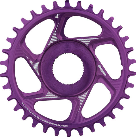 Hope R22 Spiderless Direct Mount E-Bike Chainring for Shimano EP8/E8000 - purple/34 tooth